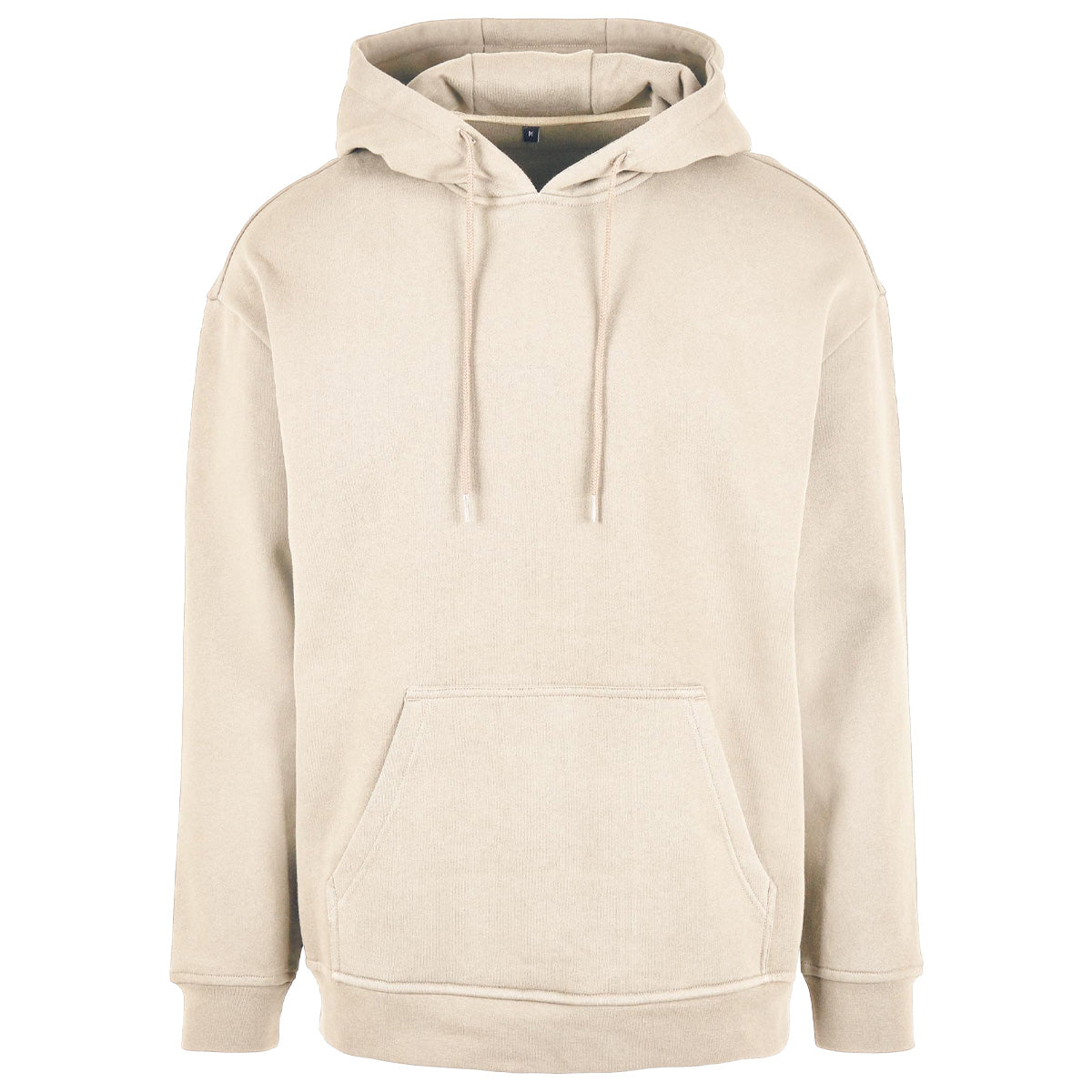 Sand - Front - Build Your Brand Mens Basic Oversized Hoodie