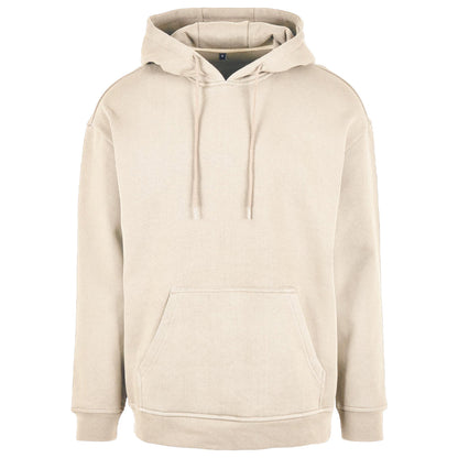 Sand - Front - Build Your Brand Mens Basic Oversized Hoodie