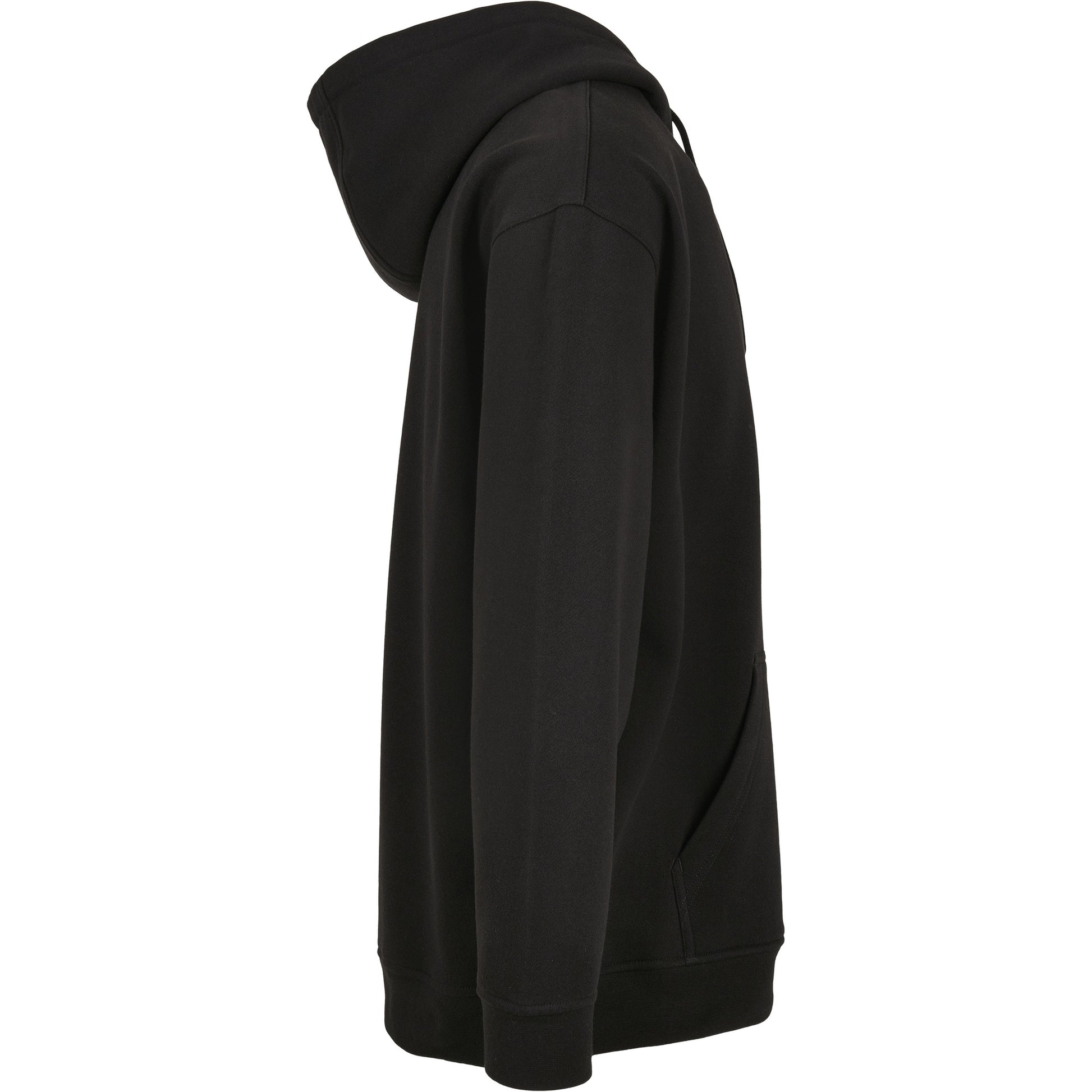 Black - Lifestyle - Build Your Brand Mens Basic Oversized Hoodie