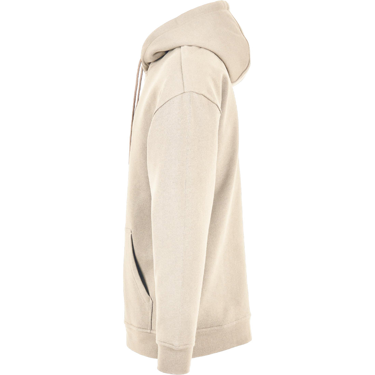 Sand - Side - Build Your Brand Mens Basic Oversized Hoodie