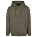 Olive - Front - Build Your Brand Mens Basic Oversized Hoodie
