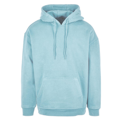 Ocean Blue - Front - Build Your Brand Mens Basic Oversized Hoodie