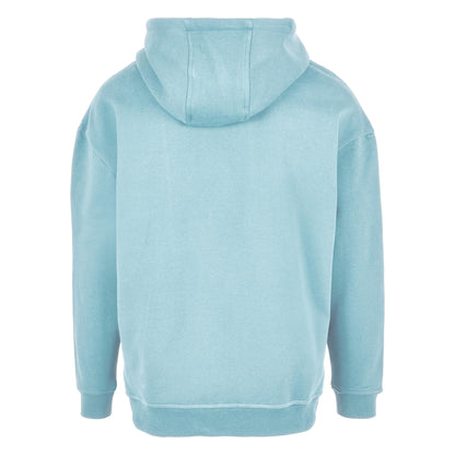 Olive - Close up - Build Your Brand Mens Basic Oversized Hoodie