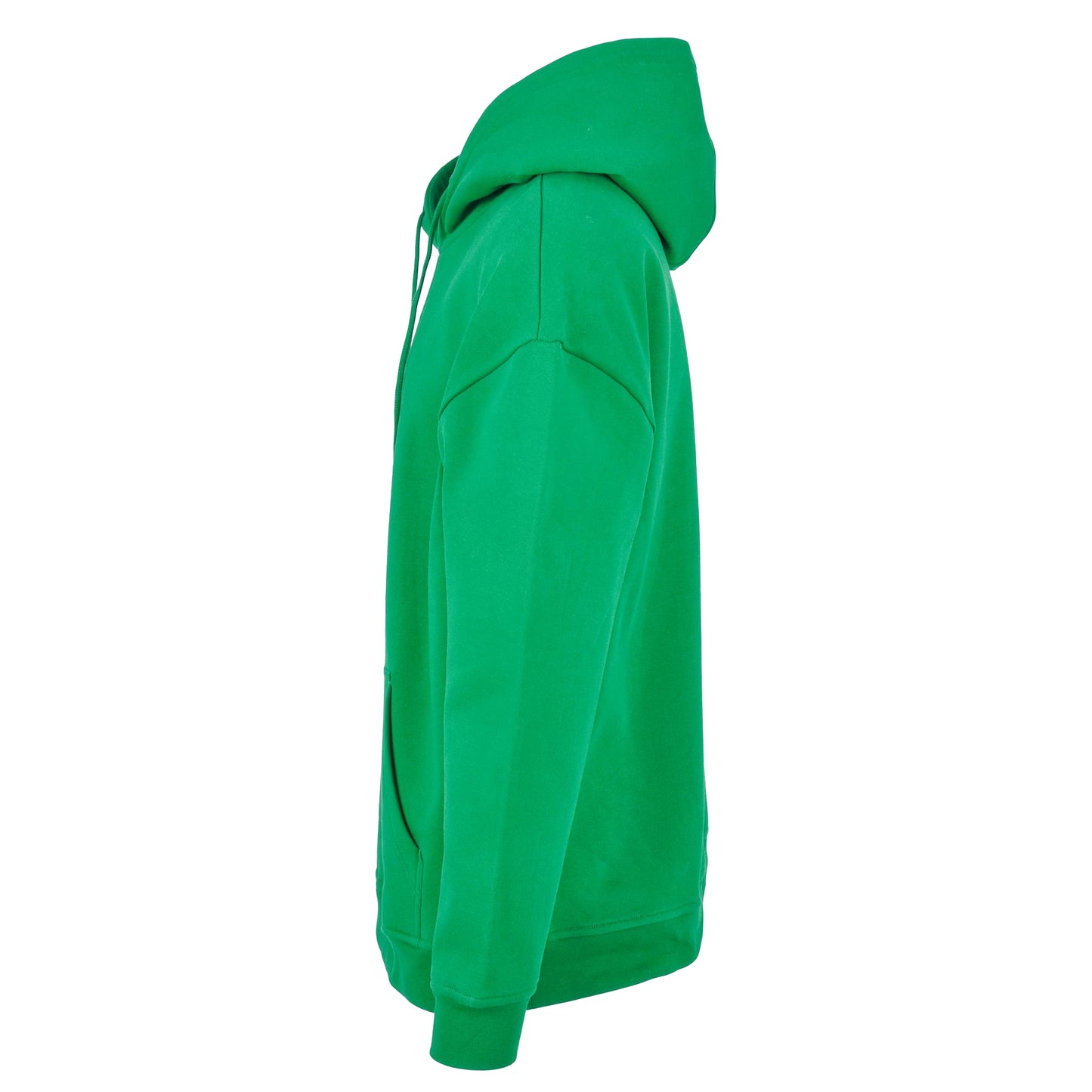 Grass Green - Side - Build Your Brand Mens Basic Oversized Hoodie