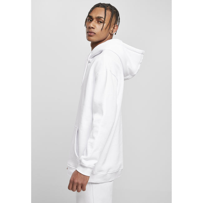 White - Side - Build Your Brand Mens Basic Oversized Hoodie
