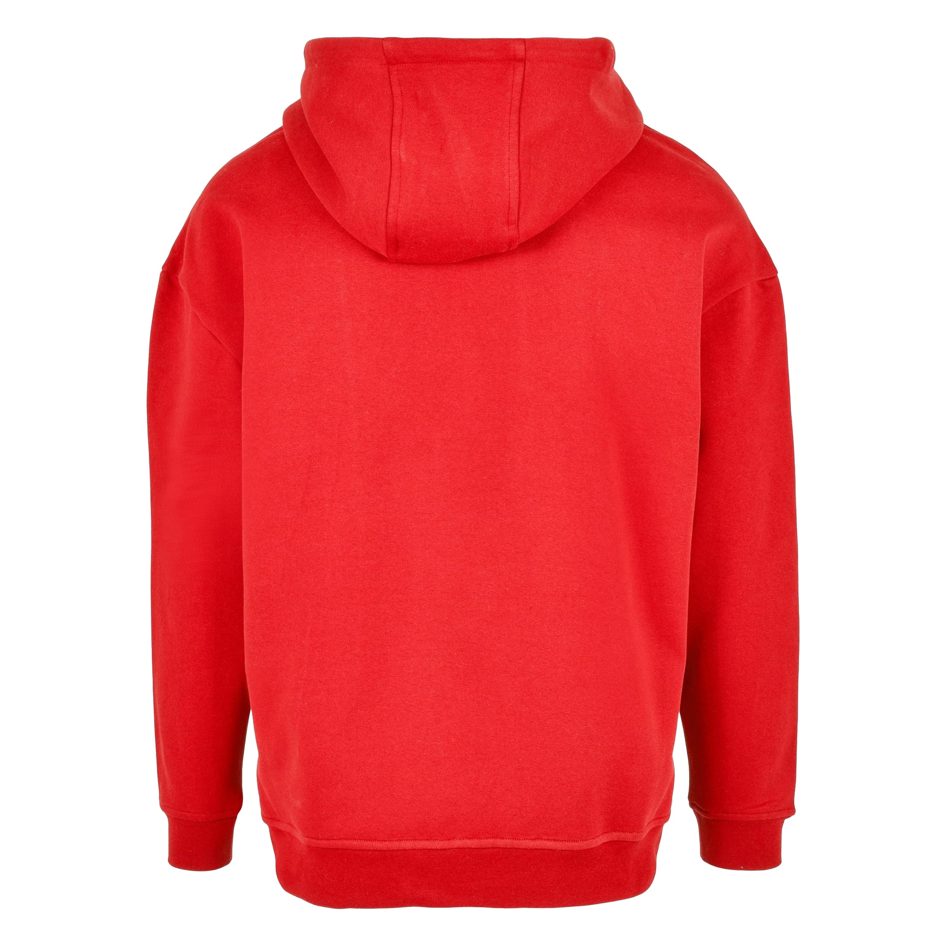 City Red - Back - Build Your Brand Mens Basic Oversized Hoodie