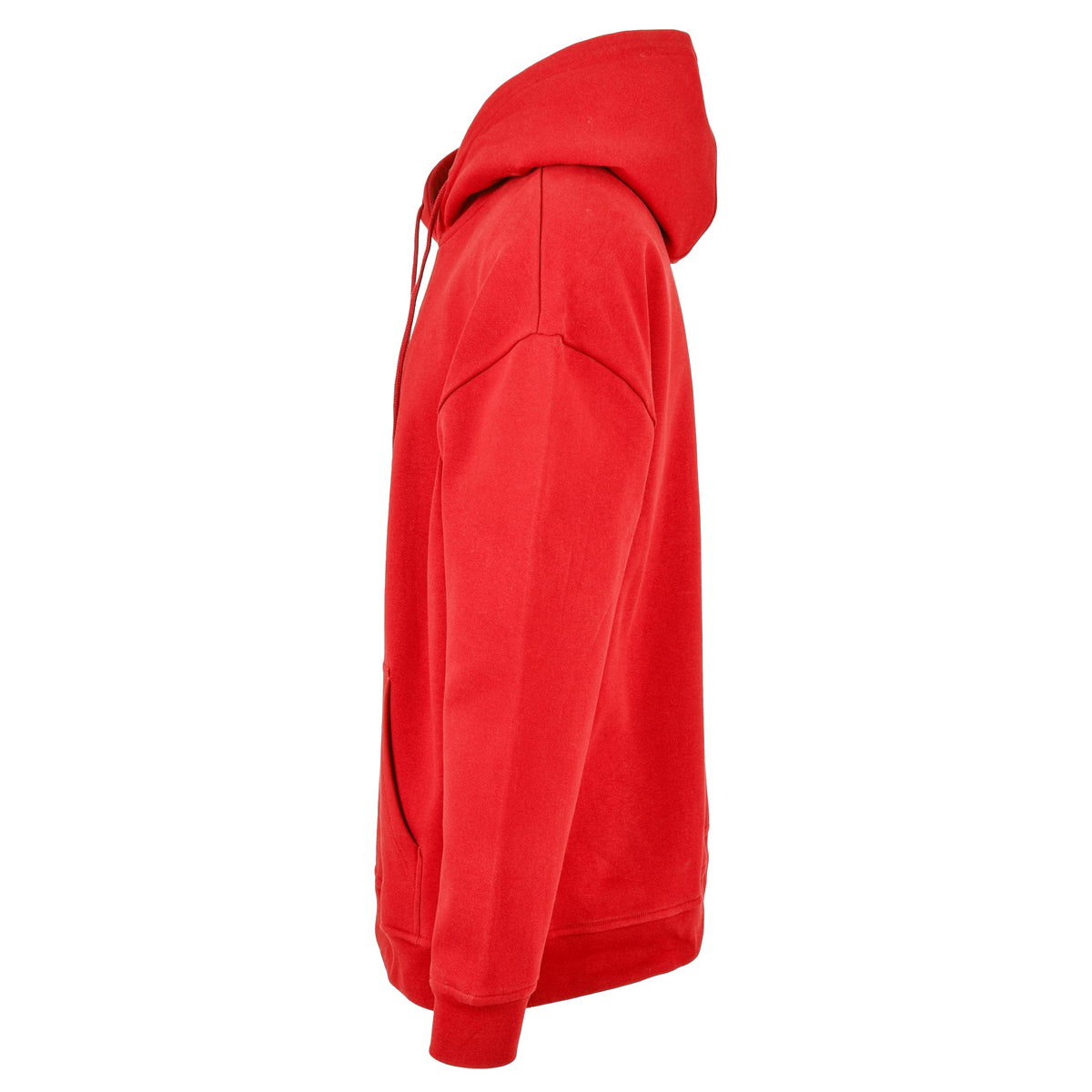 City Red - Side - Build Your Brand Mens Basic Oversized Hoodie