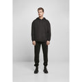 Black - Close up - Build Your Brand Mens Basic Oversized Hoodie