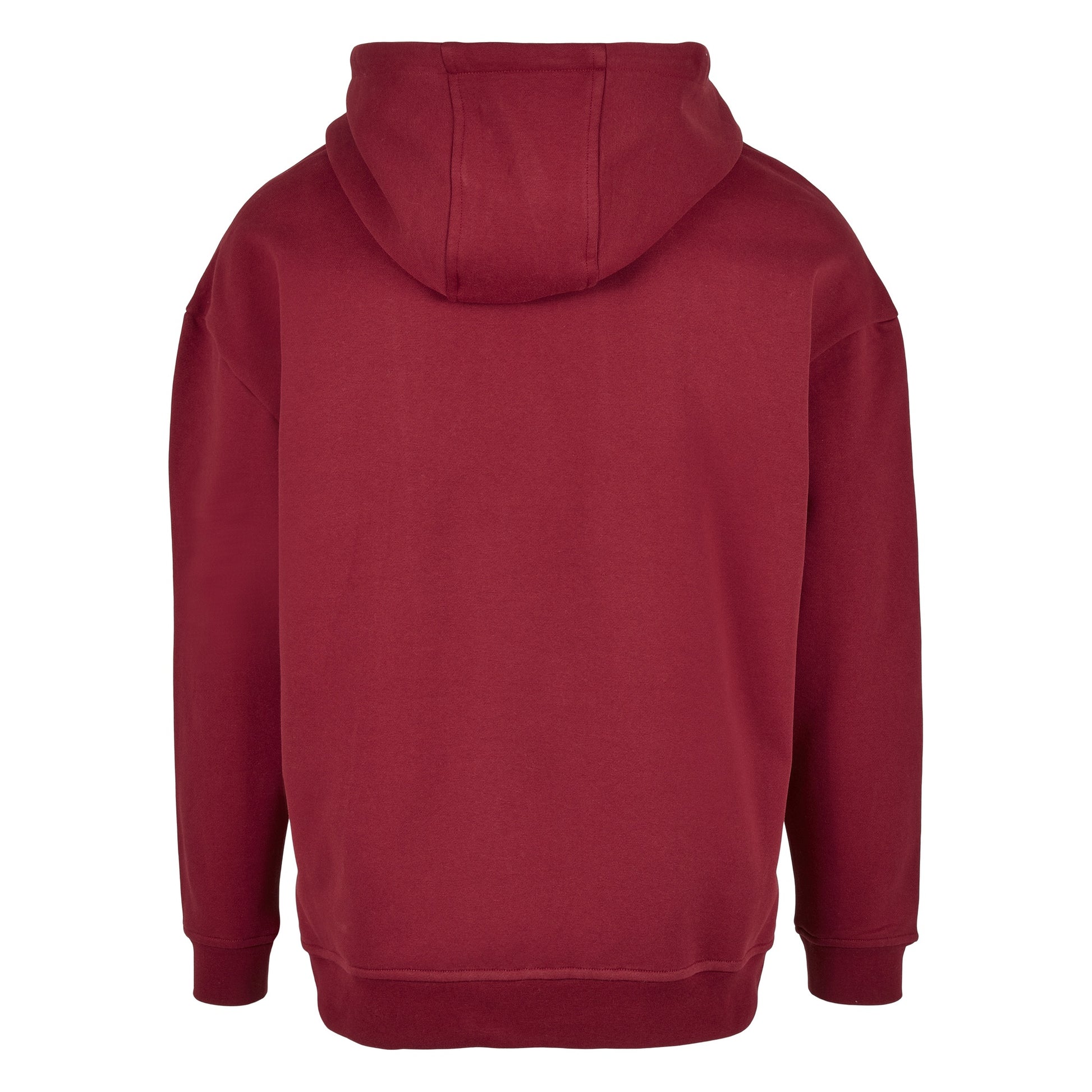 Black - Close up - Build Your Brand Mens Basic Oversized Hoodie