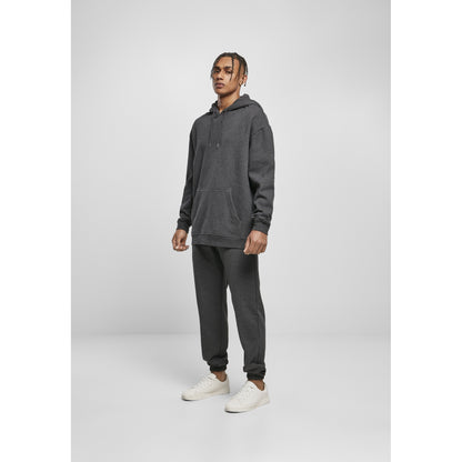 Charcoal - Back - Build Your Brand Mens Basic Oversized Hoodie