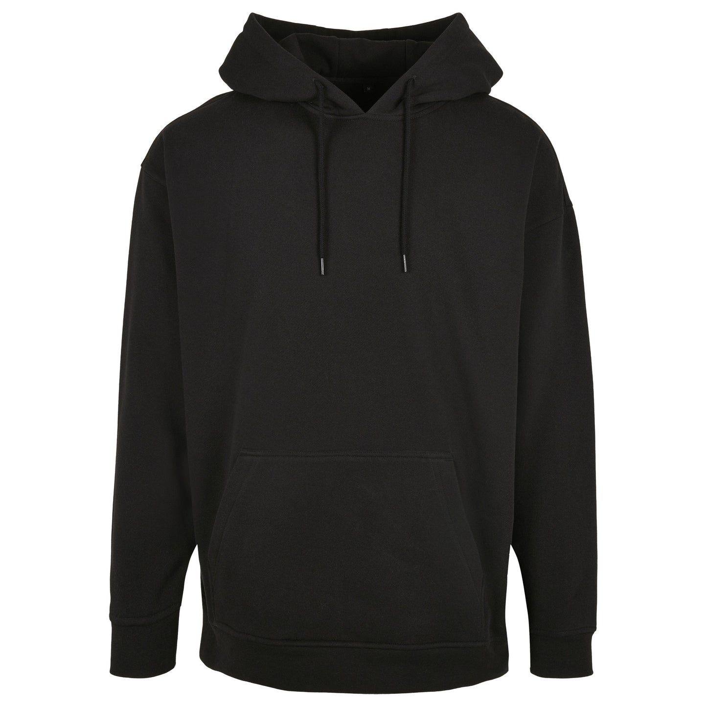 Black - Front - Build Your Brand Mens Basic Oversized Hoodie