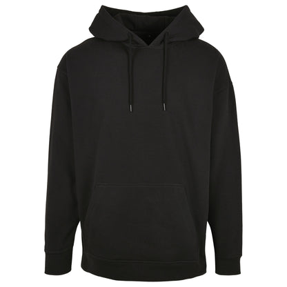 Black - Front - Build Your Brand Mens Basic Oversized Hoodie
