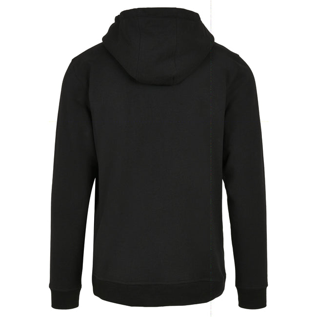 Black - Back - Build Your Brand Mens Basic Hoodie