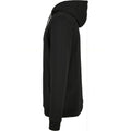 Black - Side - Build Your Brand Mens Basic Hoodie