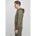 Olive - Side - Build Your Brand Mens Basic Hoodie