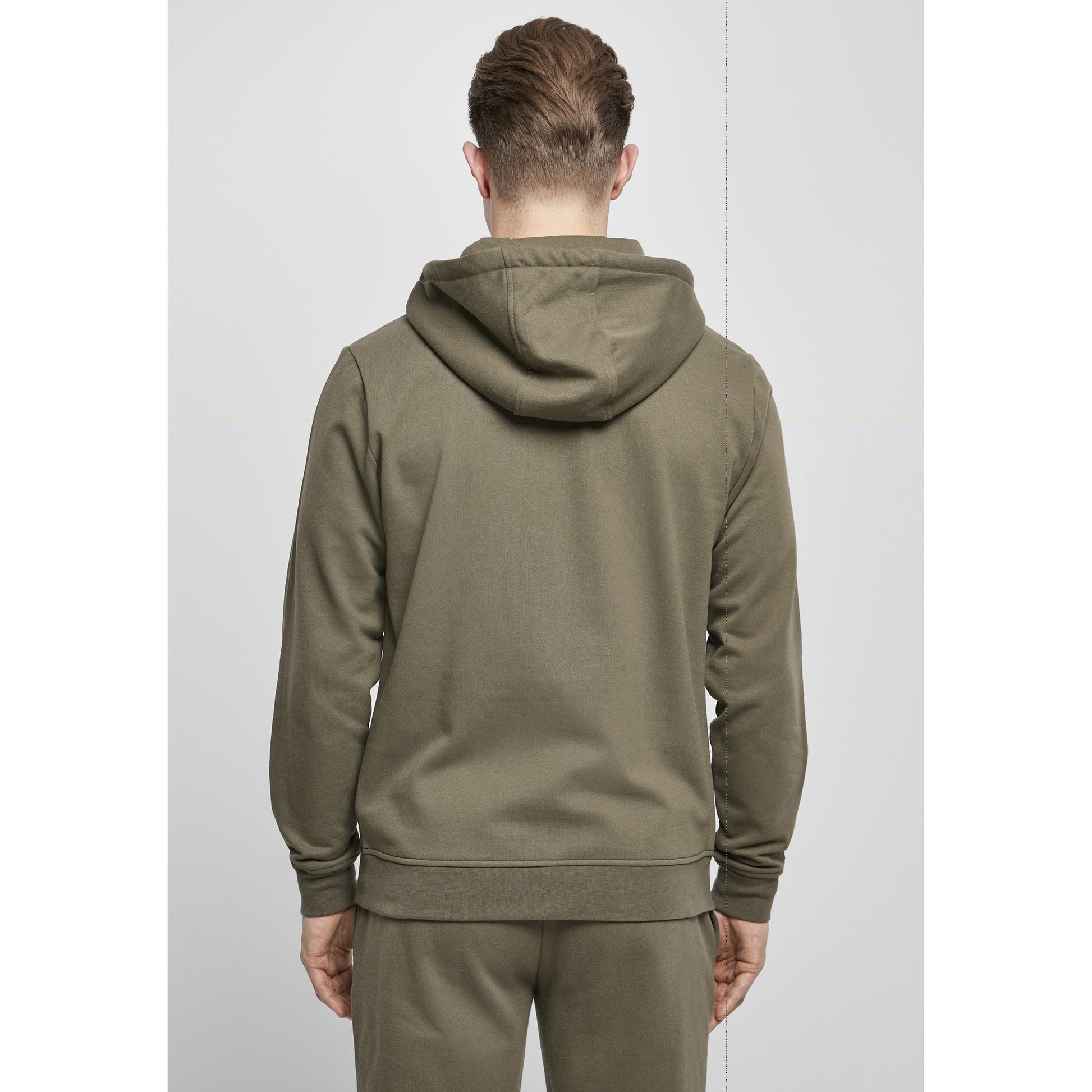 Olive - Lifestyle - Build Your Brand Mens Basic Hoodie