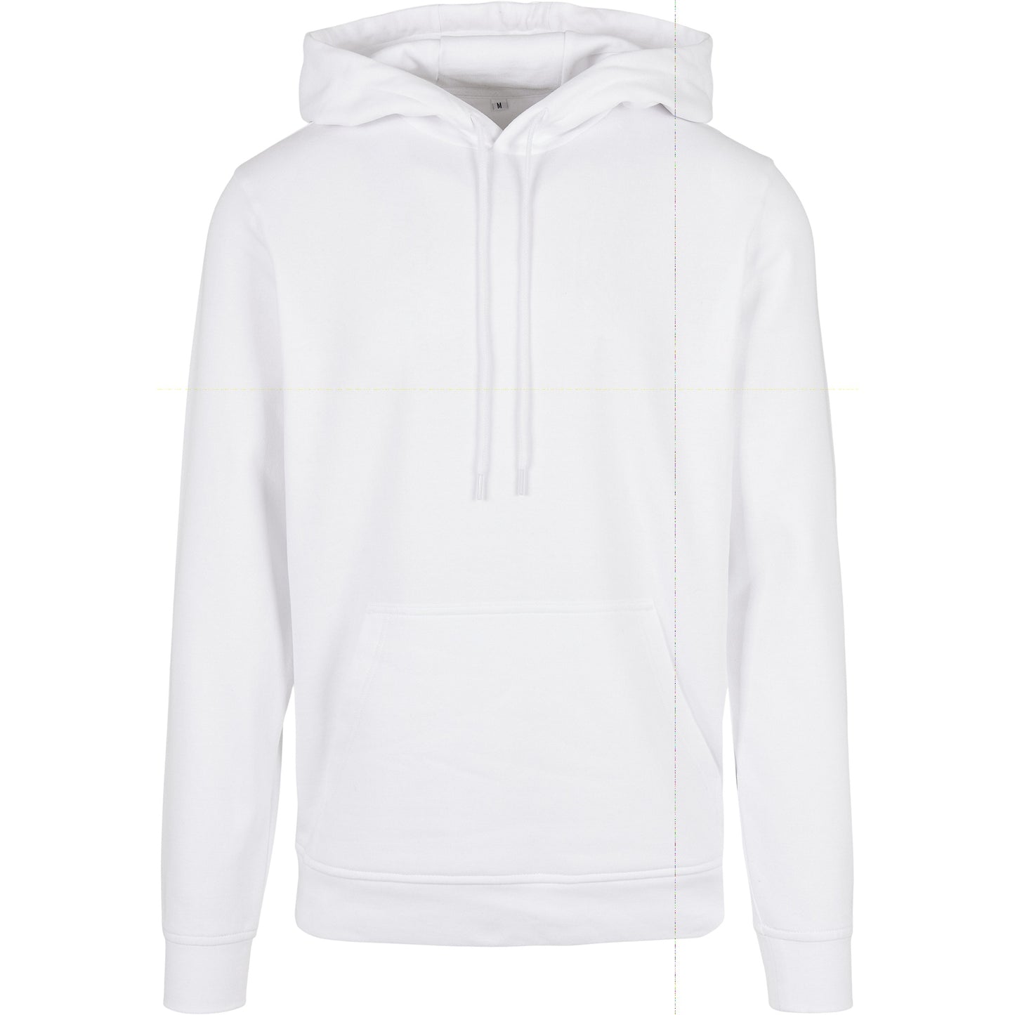 White - Front - Build Your Brand Mens Basic Hoodie