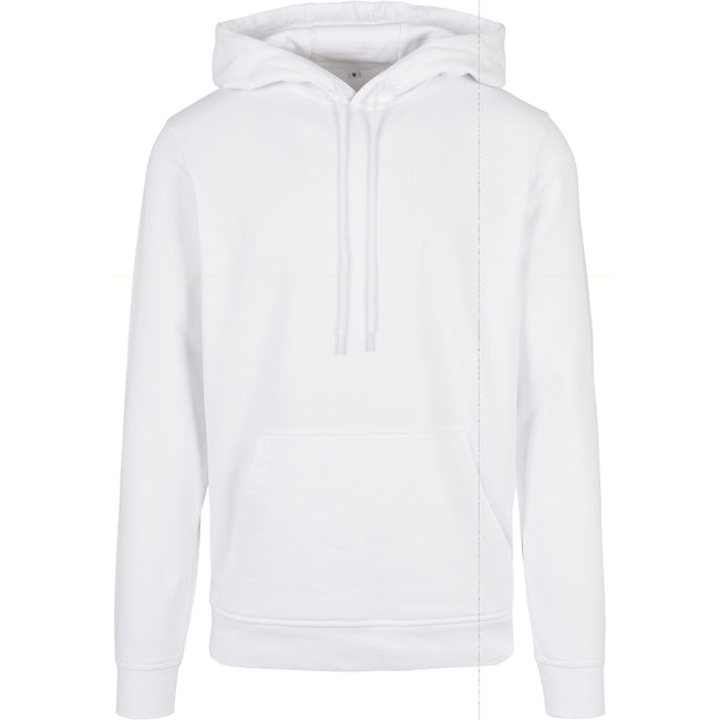 White - Front - Build Your Brand Mens Basic Hoodie
