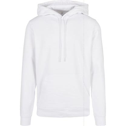 White - Front - Build Your Brand Mens Basic Hoodie