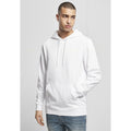 White - Back - Build Your Brand Mens Basic Hoodie