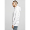 White - Side - Build Your Brand Mens Basic Hoodie