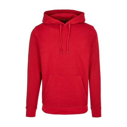 City Red - Front - Build Your Brand Mens Basic Hoodie