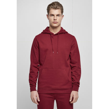 Burgundy - Back - Build Your Brand Mens Basic Hoodie