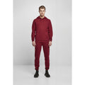 Burgundy - Close up - Build Your Brand Mens Basic Hoodie