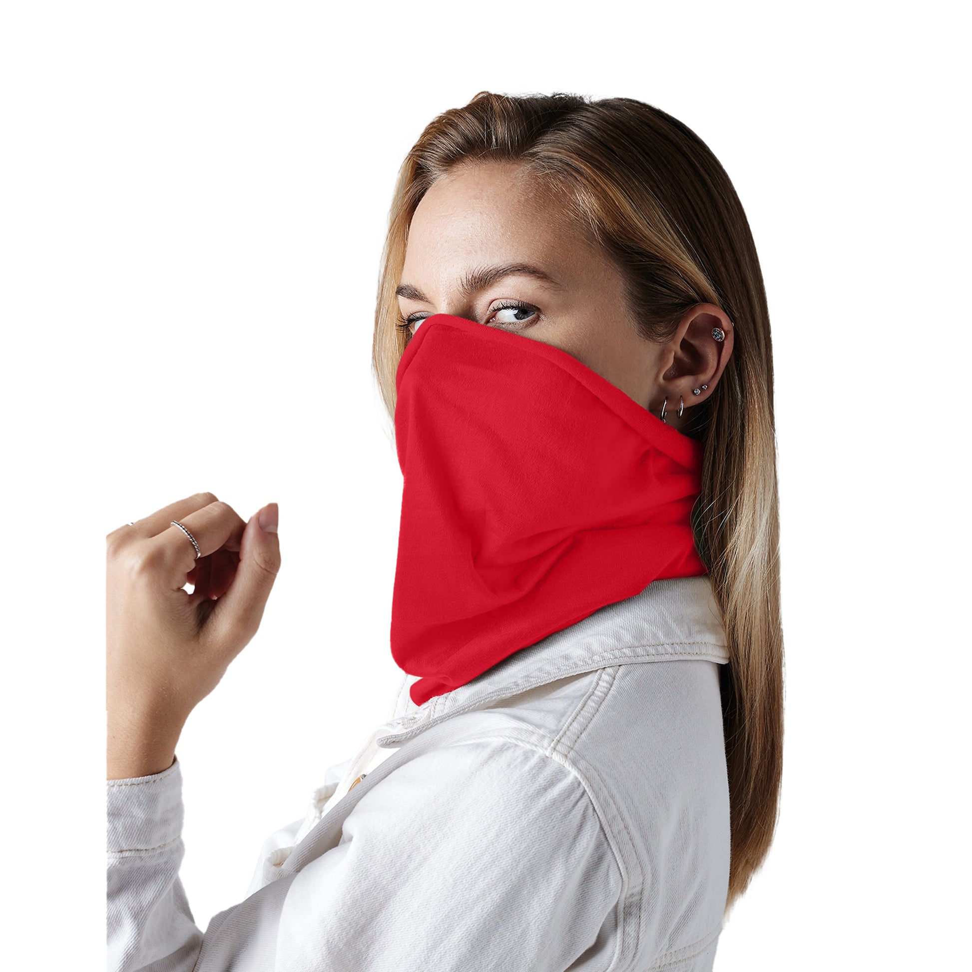 Classic Red - Side - Beechfield Unisex Adult Morf Recycled Neck Warmer