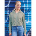 Dusty Green - Lifestyle - Awdis Womens-Ladies Just Hoods Cropped Fashion Hoodie