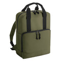 Military Green - Front - Bagbase Unisex Adult Cooler Recycled Backpack