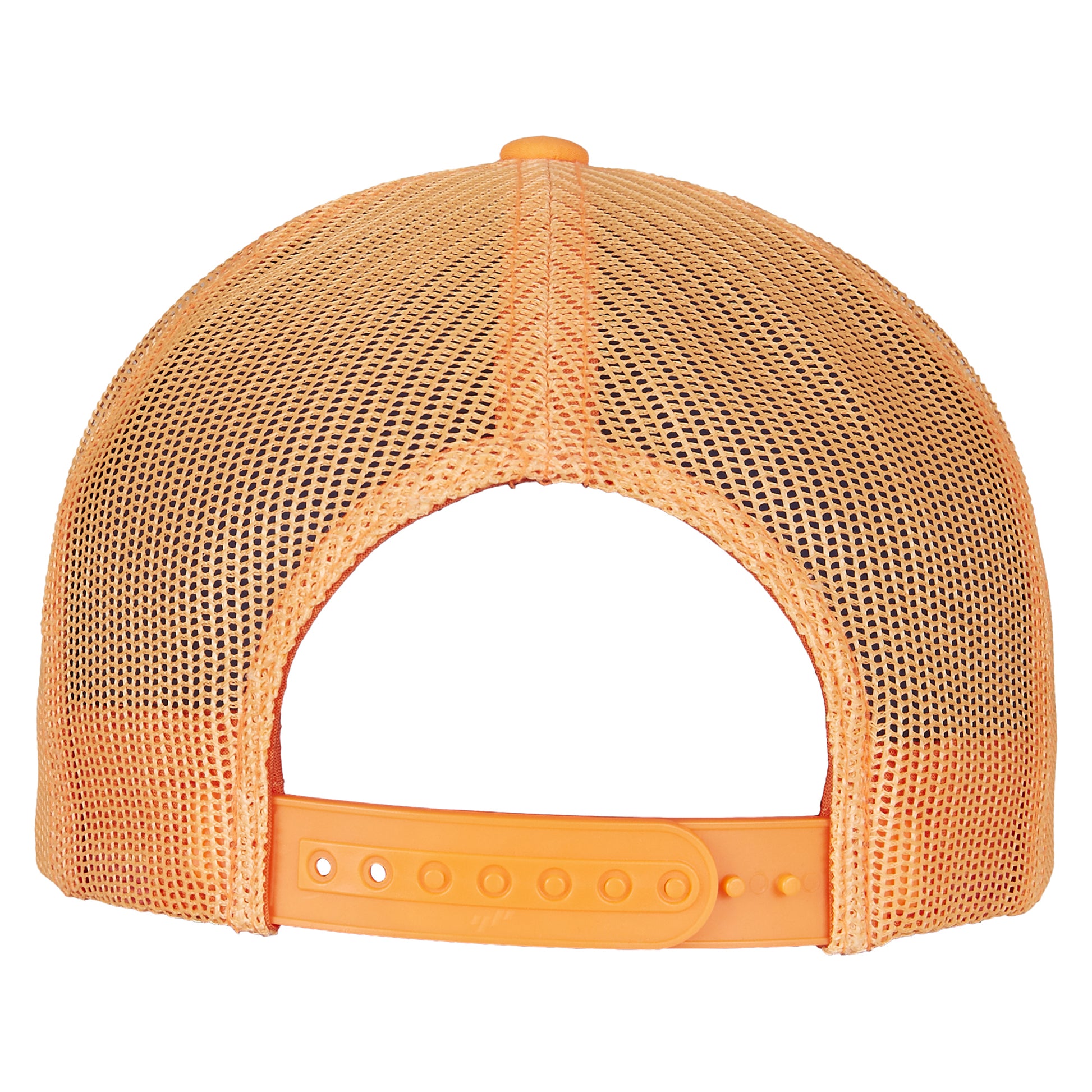 Neon Orange - Back - Flexfit Unisex Adult Neon Retro Trucker Cap