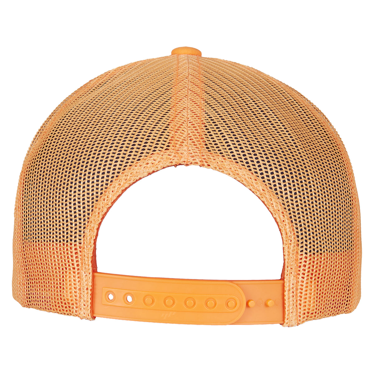 Neon Orange - Back - Flexfit Unisex Adult Neon Retro Trucker Cap