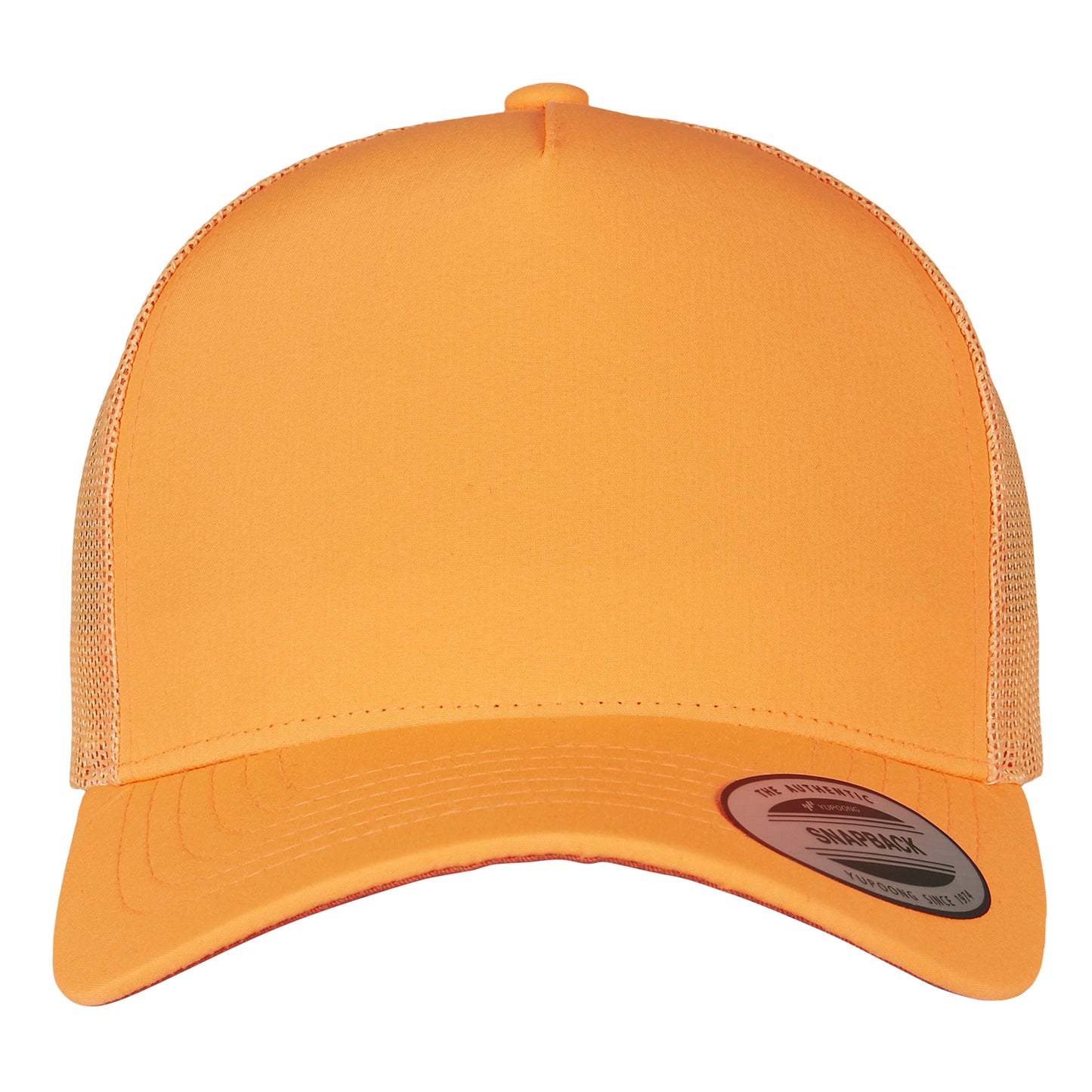 Neon Orange - Side - Flexfit Unisex Adult Neon Retro Trucker Cap