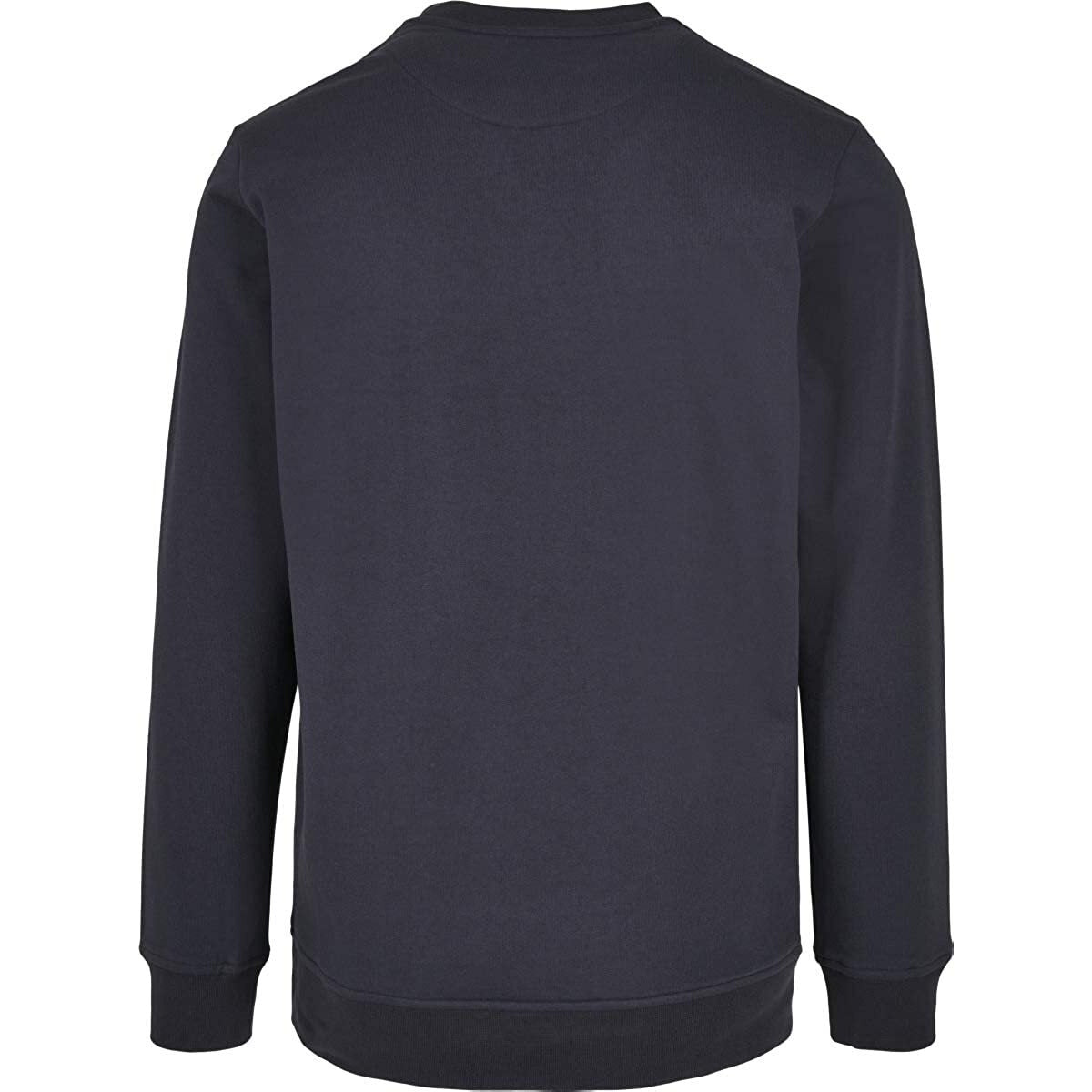 Navy - Back - Build Your Brand Mens Basic Crew Neck Sweatshirt