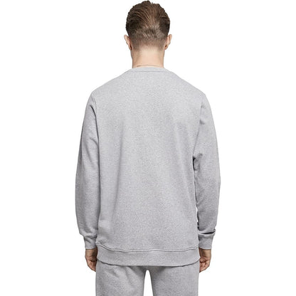 Heather Grey - Lifestyle - Build Your Brand Mens Basic Crew Neck Sweatshirt