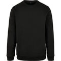 Black - Front - Build Your Brand Mens Basic Crew Neck Sweatshirt