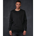 Black - Back - Build Your Brand Mens Basic Crew Neck Sweatshirt