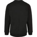 Black - Side - Build Your Brand Mens Basic Crew Neck Sweatshirt