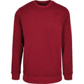 Burgundy - Front - Build Your Brand Mens Basic Crew Neck Sweatshirt