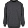 Charcoal - Front - Build Your Brand Mens Basic Crew Neck Sweatshirt