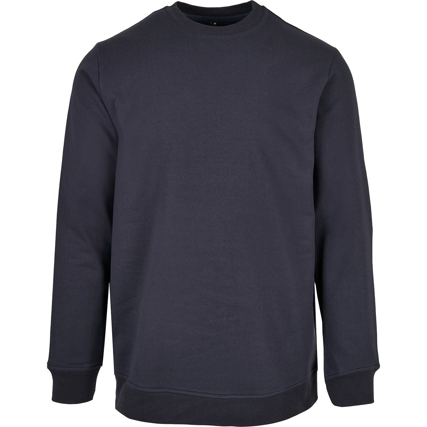 Navy - Front - Build Your Brand Mens Basic Crew Neck Sweatshirt