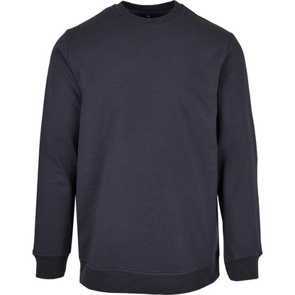 Navy - Front - Build Your Brand Mens Basic Crew Neck Sweatshirt