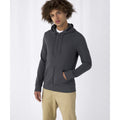 Asphalt - Back - B&C Mens Organic Zipped Hoodie