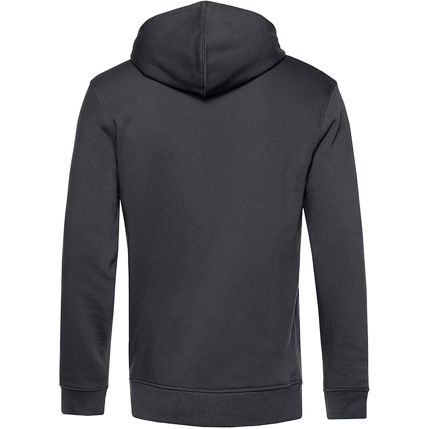 Asphalt - Side - B&C Mens Organic Zipped Hoodie
