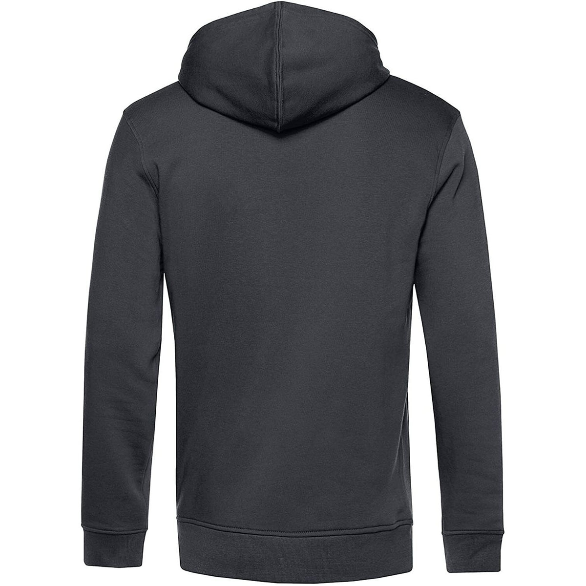 Asphalt - Side - B&C Mens Organic Zipped Hoodie