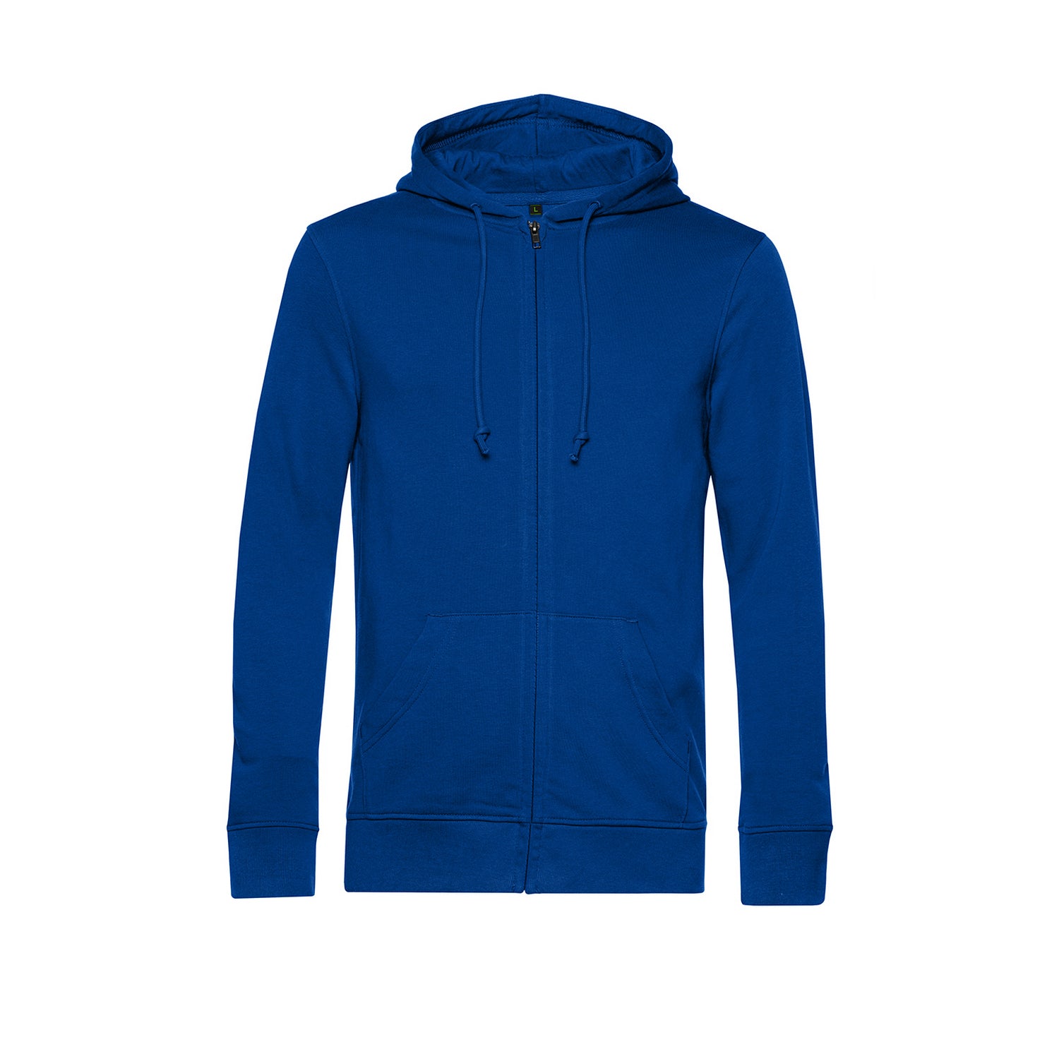 Royal Blue - Front - B&C Mens Organic Zipped Hoodie