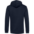 Navy - Back - B&C Mens Organic Zipped Hoodie