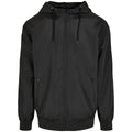 Black - Front - Build Your Brand Mens Windrunner Recycled Jacket