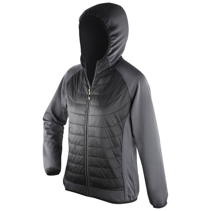 Black-Charcoal - Front - Spiro Womens-Ladies Zero Gravity Jacket